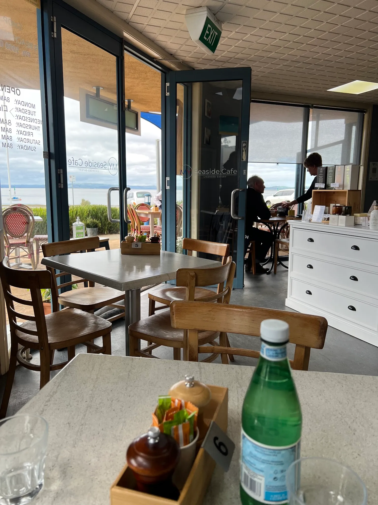 Coffee and breakfast at My Seaside Cafe, Rhyll foreshore